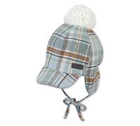 Sterntaler Baby_Boy's Schirmmütze Puschel Hat, lightblue, 53