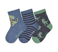Sterntaler Baby_Boy's Söckchen 3er-Pack Dino Hosiery, Blue (Ink Blue), 8.5