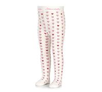 Sterntaler Baby Girl Hearts Tights, ecru, 3-6 Months