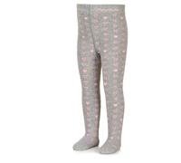 Sterntaler Baby Girl Hearts Tights, Light grey Mel., 62 cm