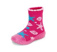 Sterntaler Baby Girls' Adventure-Socks Sealife Slipper, Magenta, 23/24 EU