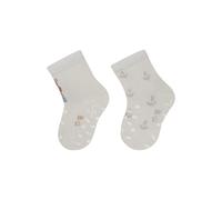 Sterntaler Baby Krabbelsocken ABS Crawling Socks DP Hippo, Light Grey, 18