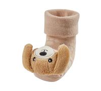 Sterntaler Baby Rattle Socks Dog, beige, 15-16