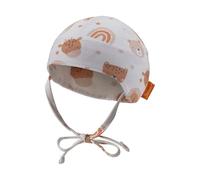 Sterntaler Beanie Bindeband Bedruckt mit Tiergesichtern Hat, Light Grey, 5