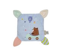 Sterntaler Bear Bob Heat Cushion Made of Soft Polyester, with dots in The Corners, Cuddly Application and Removable Oat Pouch, Gives Comfort in Pain Pain, 20 × 20 × 3 cm - Sky Blue