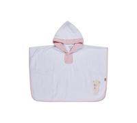 Sterntaler Betty Bear Poncho, Bath Poncho for Children and Babies, Absorbent Cotton, Cute Embroidery Motif, Easy to Put On, Button Closure, Soft and Easy to Clean, 50 x 70 x 0.5 cm, White