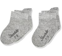 Sterntaler Boy's Calzini Sneaker Dp Uni Chaussettes, Argenté (silber Melange 542), 26 (lot De 2 Garçon Calf Socks Not Applicable, Grey (Silber Melange 542), One Size (Manufacturer Size: 26)