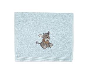 Sterntaler Emmi Donkey Children's Towel, Age 0 Months, 50 x 30 cm, Light Blue