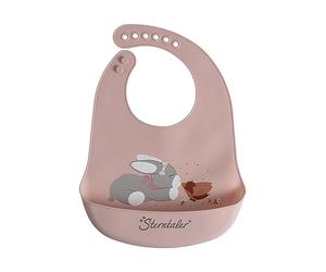 Sterntaler Emmi Girl Silicone Bib with Crumb Tray Donkey Flora Rose