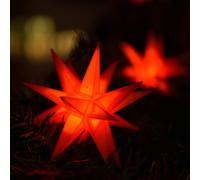 STERNTALER fairy lights star, red, Ø 12 cm, 18-point, 3-bulb
