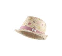 Sterntaler Girls' Children's Straw Hat Printed with Flowers Hat, Sand, 6