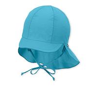 Sterntaler Girl's Sun hat with Neck Protection, Turquoise (Türkis 435), X-Small (Size:51)