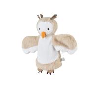 Sterntaler Hand Puppet Owl Soft Fleece Children's and Baby Toy Head Padded with Polyester Wadding 28 × 34 × 6 cm - Brown