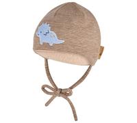 Sterntaler - Kid's Beanie Dino Embroidery - Beanie size 41 cm, sand/brown