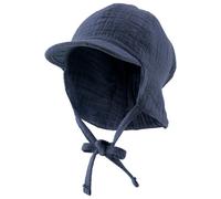 Sterntaler - Kid's gefütterte Schirmmütze Nacken Uni - Cap size 45 cm, blue