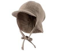 Sterntaler - Kid's gefütterte Schirmmütze Nacken Uni - Cap size 45 cm, brown
