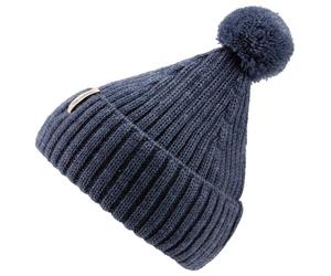 Sterntaler - Kid's Knitted Beanie Melange Bobble - Beanie size 47 cm, blue