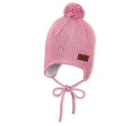 Sterntaler - Kid's Knitted Beanie Pompom - Beanie size 47 cm, pink