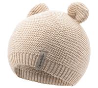 Sterntaler - Kids' Knitted Beanie with Ears - Beanie size 45 cm, sand