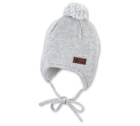 Sterntaler - Kid's OCS Knitted Beanie Pompom - Beanie size 39 cm, grey