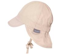 Sterntaler - Kids' Peaked Cap with Neck Flap - Basic - Cap size 39 cm, sand