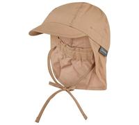 Sterntaler - Kids' Peaked Cap with Neck Flap - Basic - Cap size 47 cm, sand