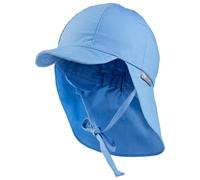 Sterntaler - Kids' Peaked Cap with Neck Flap - Cap size 49 cm, blue