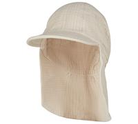 Sterntaler - Kids' Peaked Cap with Neck Flap - Muslin - Cap size 51 cm, sand