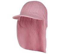 Sterntaler - Kids' Peaked Cap with Neck Flap - Muslin - Cap size 55 cm, pink