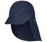 Sterntaler - Kids' Peaked Cap with Neck Flap - Plain - Cap size 47 cm, blue