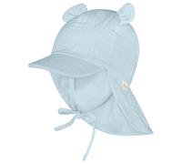 Sterntaler - Kid's Peaked Cap with Neck Protection and Ears - Cap size 45 cm, grey