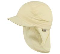 Sterntaler - Kid's Peaked Cap with Neck Protection Uni - Cap size 47 cm, sand