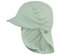 Sterntaler - Kid's Peaked Cap with Neck Protection Uni - Cap size 49 cm, green
