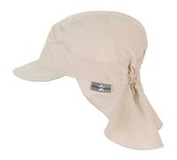 Sterntaler - Kid's Peaked Cap with Neck Protection Uni - Cap size 51 cm, sand