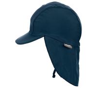 Sterntaler - Kid's Peaked Cap with Neck Protection with Cord - Cap size 53 cm, blue