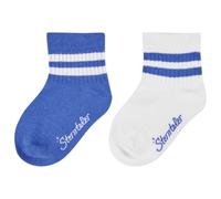 Sterntaler - Kids' Short Socks DP Coolmax Ribbed - Sports socks size 19-22, white/blue