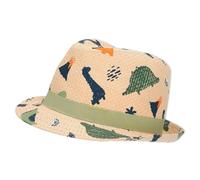 Sterntaler - Kids' Straw Hat - Dinosaur - Hat size 51 cm, sand