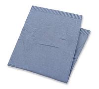 Sterntaler Knitted cuddle blanket Baylee, Age: For babies from birth or older, 75 x 90 cm, Blue