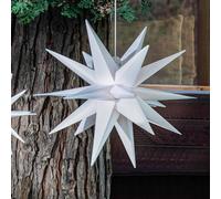 STERNTALER LED star, white, Ø 25 cm, IP44, battery