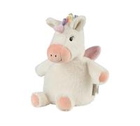 Sterntaler M Elli Soft Fabric Glitter Fabric Stuffed with Polyester Wadding and Granules with Rattle 19 × 14 × 14 cm - Ecru