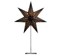 STERNTALER paper star, black, 7 points, Ø 45 cm, height 70 cm