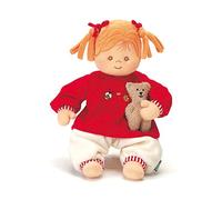 Sterntaler Soft Doll Magdalena, Integrated Rattle, Age: For Babies From Birth, 33 cm, Red/Beige
