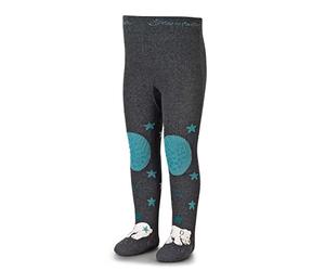 Sterntaler Unisex Baby Krabbelstrumpfhose Eisbär Elia crawling tights, anthrazit melange, Normal
