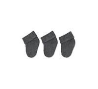 Sterntaler Unisex Baby Newborn Socks Pack of 3,Grey (592), Size:0