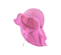 Sterntaler Unisex Children's Neck Protection and Tie Strap Sun Hat, Pearl Pink, 6 1/4