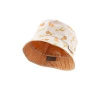 Sterntaler Unisex Children's Reversible Bucket Hat Printed with Lions and Giraffes Sun Hat, Natural, 5 3/4