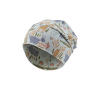 Sterntaler Unisex Flame Yarn Jersey Printed with Safari Animals Beanie Hat, ice Green, 6