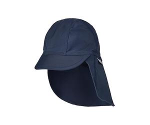 Sterntaler Unisex Peaked Cap Neck Plain Beanie Hat, Navy, 5 1/4