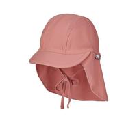 Sterntaler Unisex Peaked Cap Neck Plain Beanie Hat, Rosewood, 5 3/4