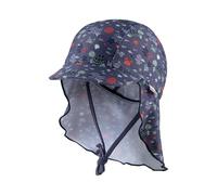 Sterntaler Unisex Peaked Cap Neck Underwater Beanie Hat, Blue, 5 1/2